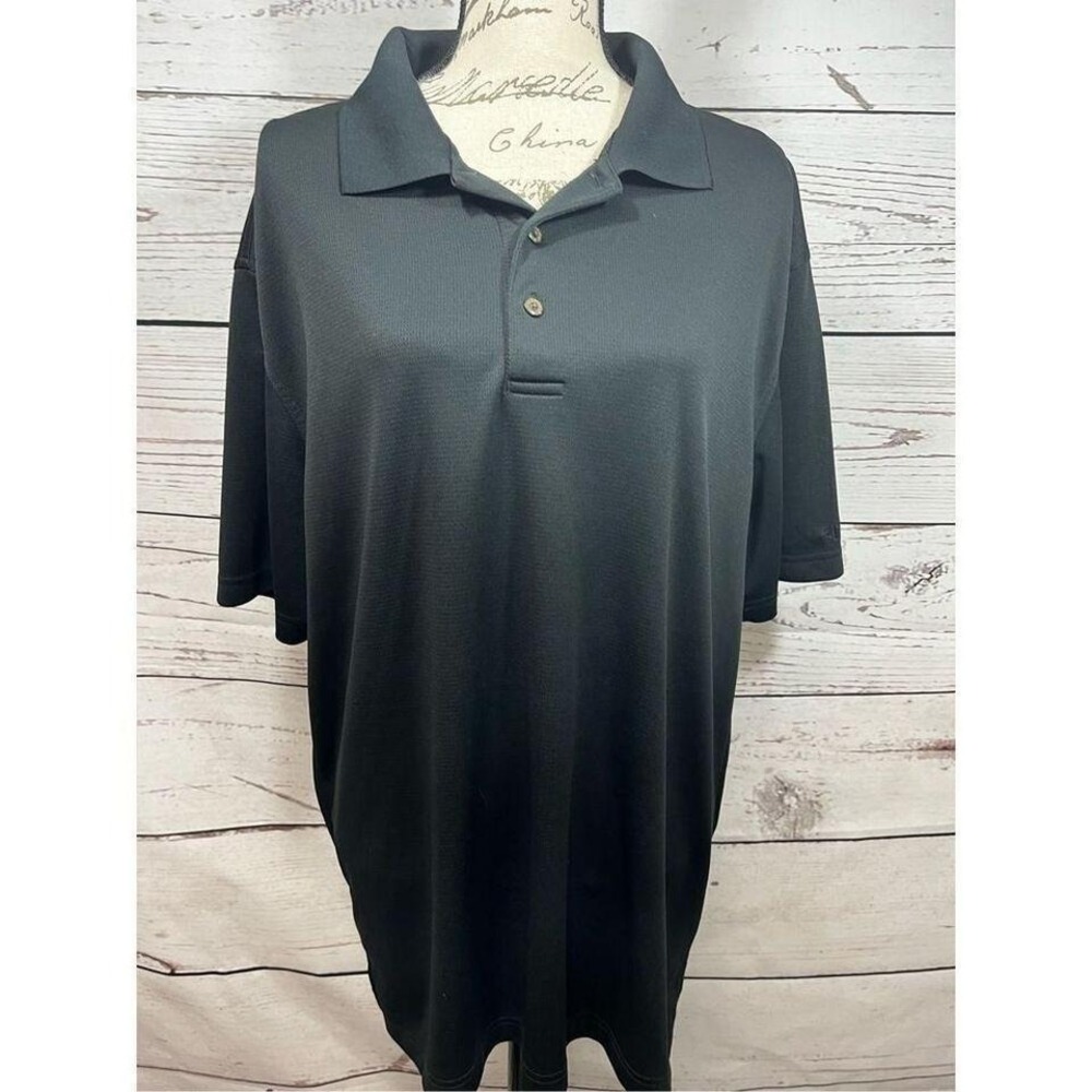 Grand‎ Slam Performance Airflow Mens XL Black Short Sleeve Golf Polo Shirt